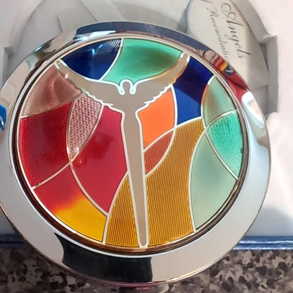 Angels Of Reconciliation Double Sided Compact Cosmetic Mirror. Catholic. NEW